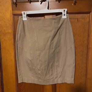 Beige/Tan Professional Pencil Skirt